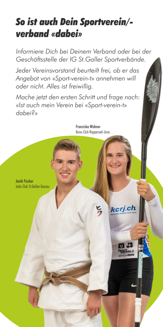 Banner von Sport-verein-t mit Franziska Widmer